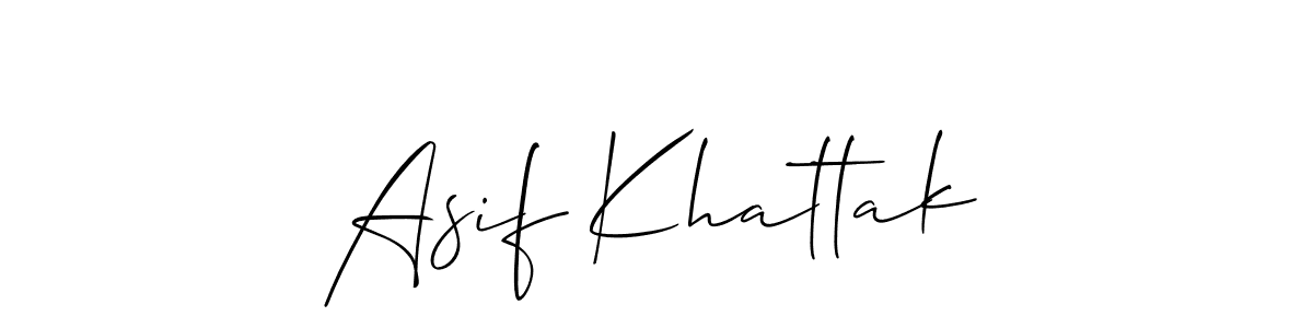 Once you've used our free online signature maker to create your best signature Allison_Script style, it's time to enjoy all of the benefits that Asif Khattak name signing documents. Asif Khattak signature style 2 images and pictures png