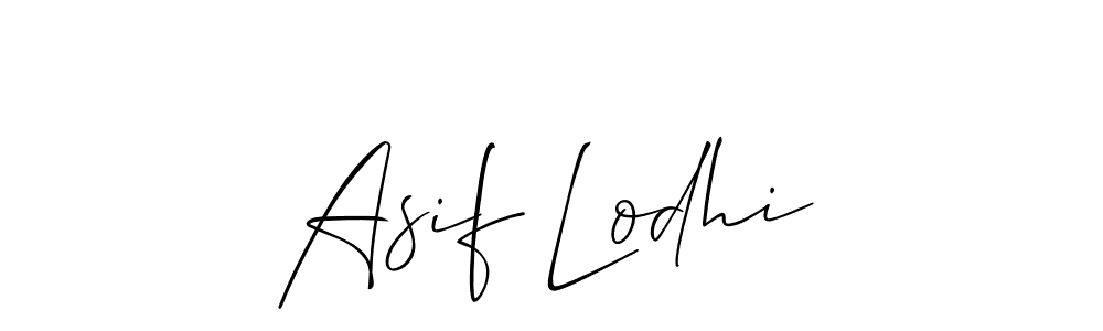 How to make Asif Lodhi signature? Allison_Script is a professional autograph style. Create handwritten signature for Asif Lodhi name. Asif Lodhi signature style 2 images and pictures png