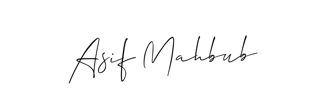 Create a beautiful signature design for name Asif Mahbub. With this signature (Allison_Script) fonts, you can make a handwritten signature for free. Asif Mahbub signature style 2 images and pictures png