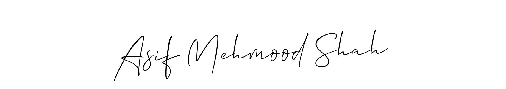 How to make Asif Mehmood Shah name signature. Use Allison_Script style for creating short signs online. This is the latest handwritten sign. Asif Mehmood Shah signature style 2 images and pictures png