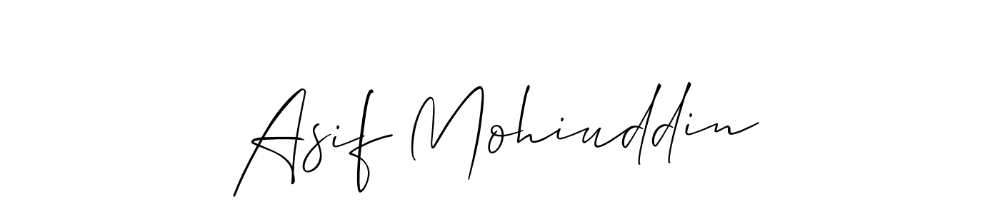 Also we have Asif Mohiuddin name is the best signature style. Create professional handwritten signature collection using Allison_Script autograph style. Asif Mohiuddin signature style 2 images and pictures png