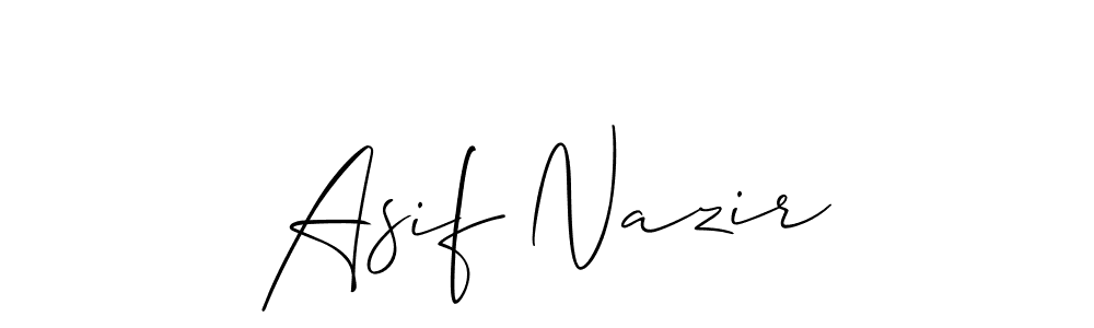 Use a signature maker to create a handwritten signature online. With this signature software, you can design (Allison_Script) your own signature for name Asif Nazir. Asif Nazir signature style 2 images and pictures png