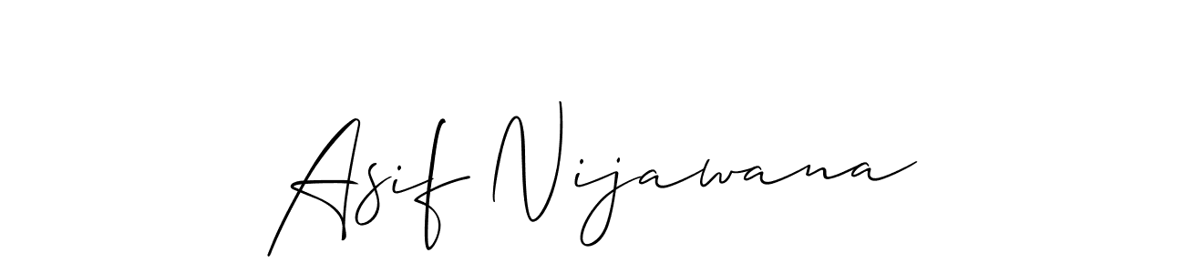 You should practise on your own different ways (Allison_Script) to write your name (Asif Nijawana) in signature. don't let someone else do it for you. Asif Nijawana signature style 2 images and pictures png