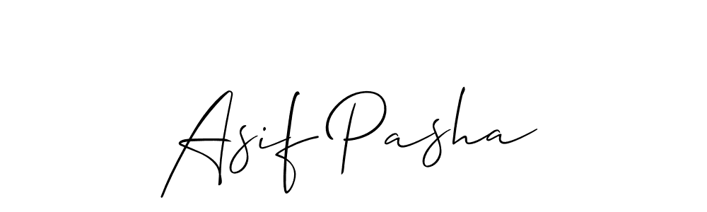 Make a short Asif Pasha signature style. Manage your documents anywhere anytime using Allison_Script. Create and add eSignatures, submit forms, share and send files easily. Asif Pasha signature style 2 images and pictures png