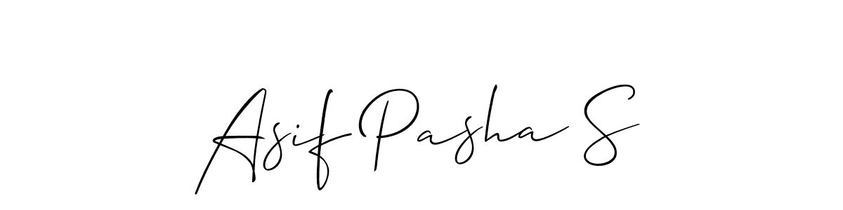 Allison_Script is a professional signature style that is perfect for those who want to add a touch of class to their signature. It is also a great choice for those who want to make their signature more unique. Get Asif Pasha S name to fancy signature for free. Asif Pasha S signature style 2 images and pictures png