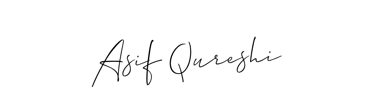 if you are searching for the best signature style for your name Asif Qureshi. so please give up your signature search. here we have designed multiple signature styles  using Allison_Script. Asif Qureshi signature style 2 images and pictures png