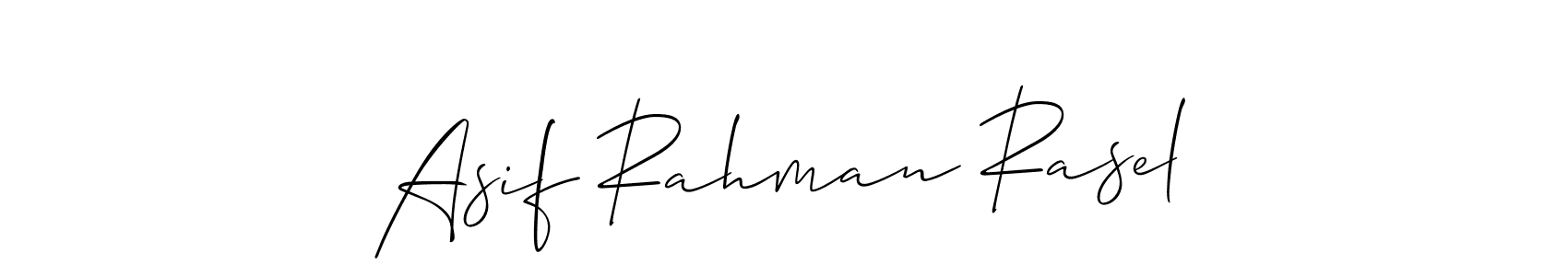 How to make Asif Rahman Rasel name signature. Use Allison_Script style for creating short signs online. This is the latest handwritten sign. Asif Rahman Rasel signature style 2 images and pictures png