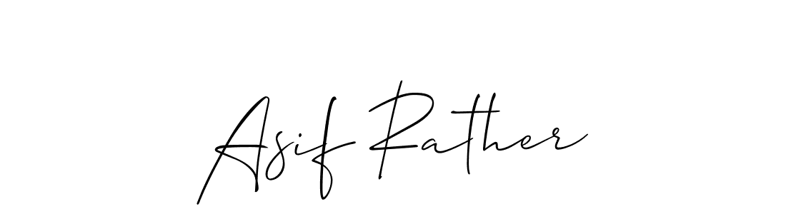 Make a beautiful signature design for name Asif Rather. With this signature (Allison_Script) style, you can create a handwritten signature for free. Asif Rather signature style 2 images and pictures png