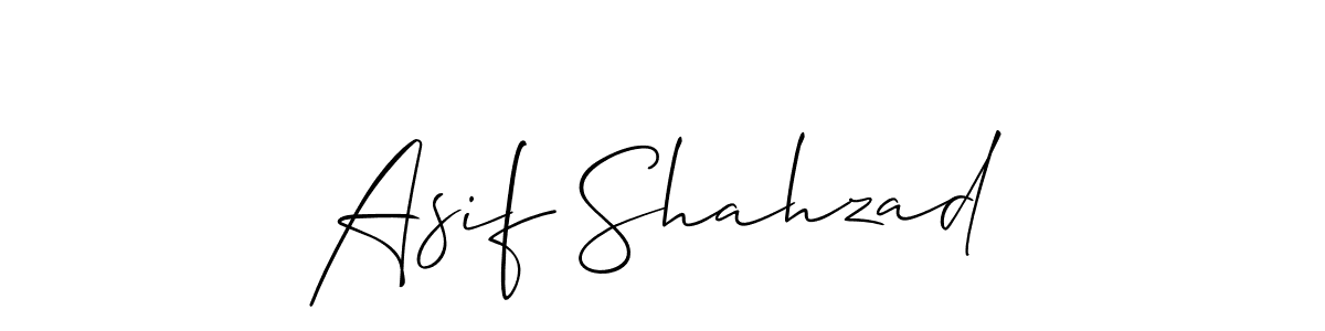 How to make Asif Shahzad name signature. Use Allison_Script style for creating short signs online. This is the latest handwritten sign. Asif Shahzad signature style 2 images and pictures png