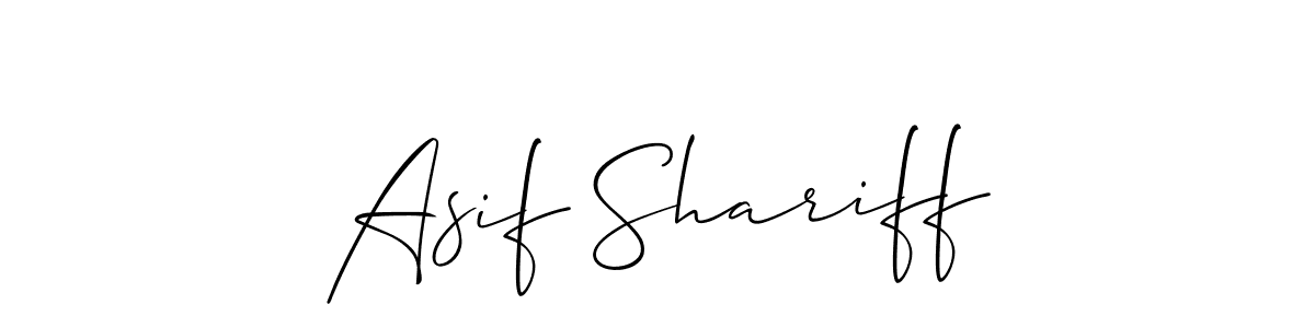 You should practise on your own different ways (Allison_Script) to write your name (Asif Shariff) in signature. don't let someone else do it for you. Asif Shariff signature style 2 images and pictures png