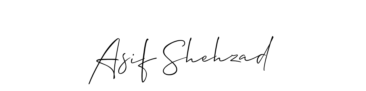 How to make Asif Shehzad name signature. Use Allison_Script style for creating short signs online. This is the latest handwritten sign. Asif Shehzad signature style 2 images and pictures png