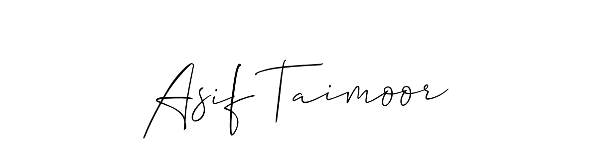 Once you've used our free online signature maker to create your best signature Allison_Script style, it's time to enjoy all of the benefits that Asif Taimoor name signing documents. Asif Taimoor signature style 2 images and pictures png