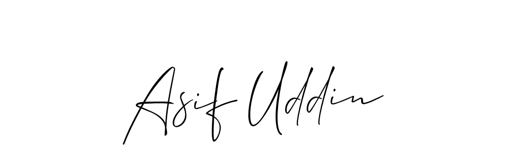 How to make Asif Uddin name signature. Use Allison_Script style for creating short signs online. This is the latest handwritten sign. Asif Uddin signature style 2 images and pictures png