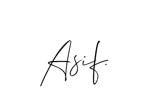 Make a beautiful signature design for name Asif.. With this signature (Allison_Script) style, you can create a handwritten signature for free. Asif. signature style 2 images and pictures png