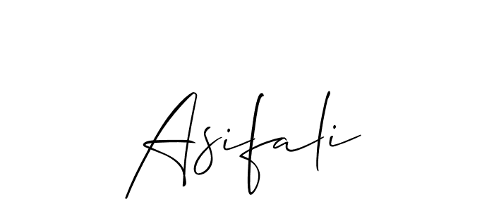 Also we have Asifali name is the best signature style. Create professional handwritten signature collection using Allison_Script autograph style. Asifali signature style 2 images and pictures png