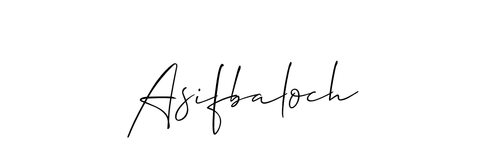 Design your own signature with our free online signature maker. With this signature software, you can create a handwritten (Allison_Script) signature for name Asifbaloch. Asifbaloch signature style 2 images and pictures png