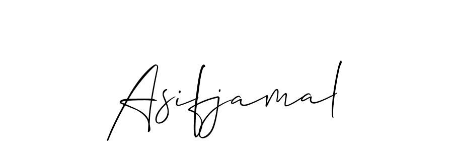 It looks lik you need a new signature style for name Asifjamal. Design unique handwritten (Allison_Script) signature with our free signature maker in just a few clicks. Asifjamal signature style 2 images and pictures png