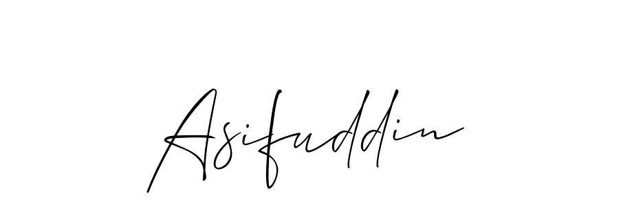 Use a signature maker to create a handwritten signature online. With this signature software, you can design (Allison_Script) your own signature for name Asifuddin. Asifuddin signature style 2 images and pictures png