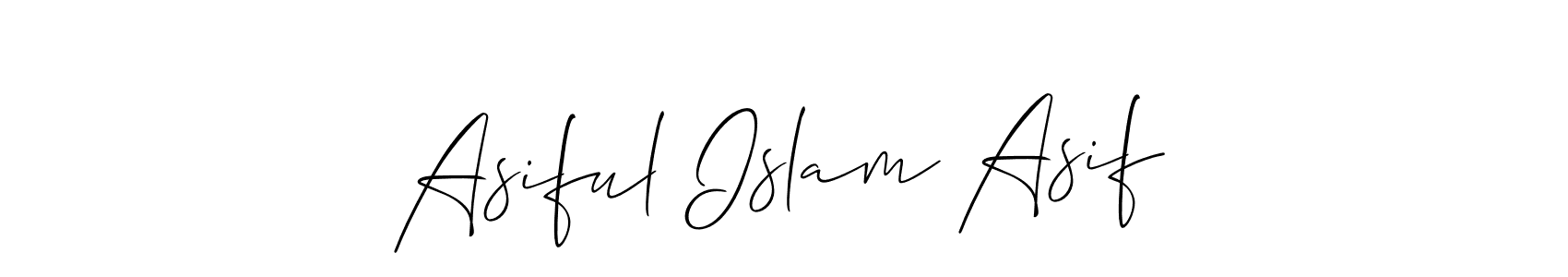 Also You can easily find your signature by using the search form. We will create Asiful Islam Asif name handwritten signature images for you free of cost using Allison_Script sign style. Asiful Islam Asif signature style 2 images and pictures png