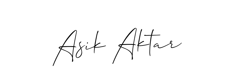 Make a short Asik Aktar signature style. Manage your documents anywhere anytime using Allison_Script. Create and add eSignatures, submit forms, share and send files easily. Asik Aktar signature style 2 images and pictures png
