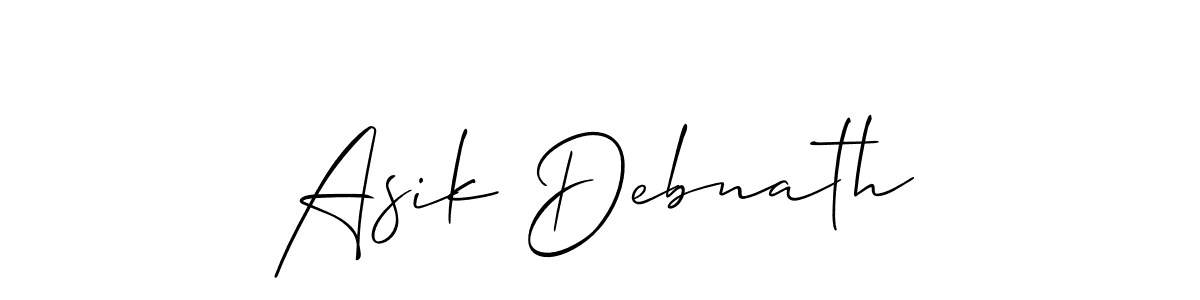 Similarly Allison_Script is the best handwritten signature design. Signature creator online .You can use it as an online autograph creator for name Asik Debnath. Asik Debnath signature style 2 images and pictures png