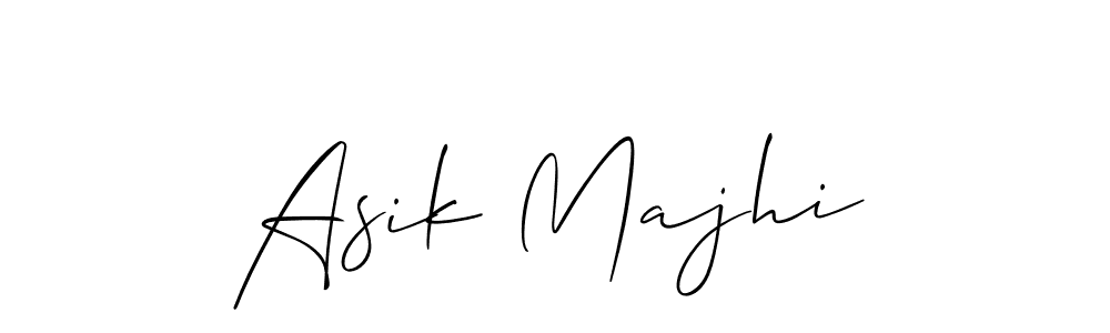 Asik Majhi stylish signature style. Best Handwritten Sign (Allison_Script) for my name. Handwritten Signature Collection Ideas for my name Asik Majhi. Asik Majhi signature style 2 images and pictures png