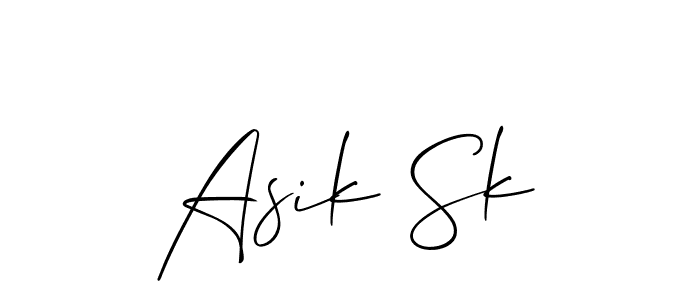 You can use this online signature creator to create a handwritten signature for the name Asik Sk. This is the best online autograph maker. Asik Sk signature style 2 images and pictures png