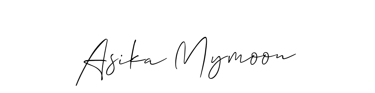 Here are the top 10 professional signature styles for the name Asika Mymoon. These are the best autograph styles you can use for your name. Asika Mymoon signature style 2 images and pictures png