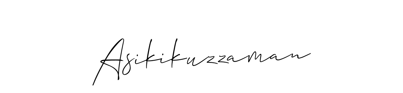 if you are searching for the best signature style for your name Asikikuzzaman. so please give up your signature search. here we have designed multiple signature styles  using Allison_Script. Asikikuzzaman signature style 2 images and pictures png