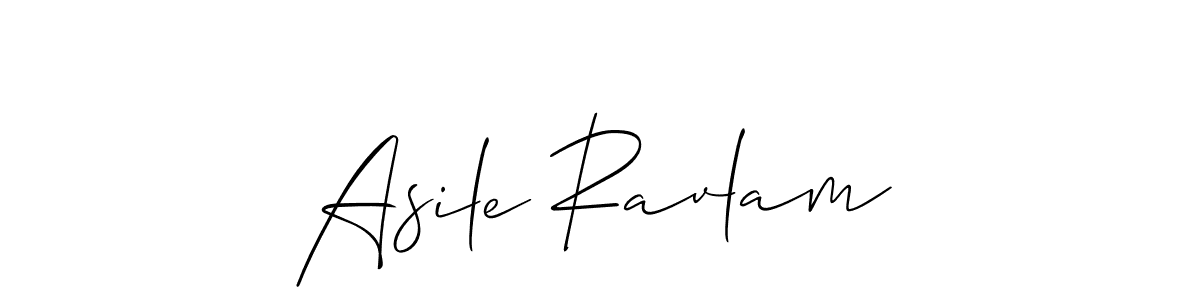 You should practise on your own different ways (Allison_Script) to write your name (Asile Ravlam) in signature. don't let someone else do it for you. Asile Ravlam signature style 2 images and pictures png