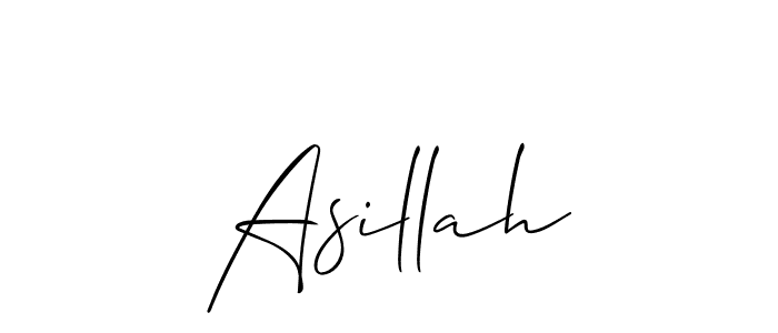 How to Draw Asillah signature style? Allison_Script is a latest design signature styles for name Asillah. Asillah signature style 2 images and pictures png