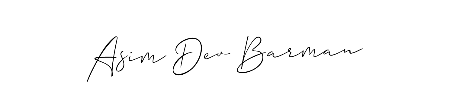 Design your own signature with our free online signature maker. With this signature software, you can create a handwritten (Allison_Script) signature for name Asim Dev Barman. Asim Dev Barman signature style 2 images and pictures png