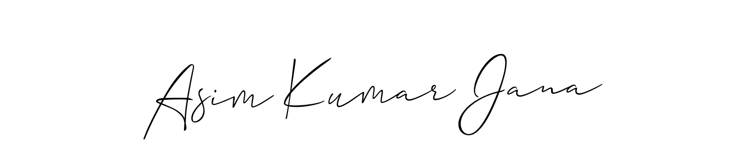 Design your own signature with our free online signature maker. With this signature software, you can create a handwritten (Allison_Script) signature for name Asim Kumar Jana. Asim Kumar Jana signature style 2 images and pictures png