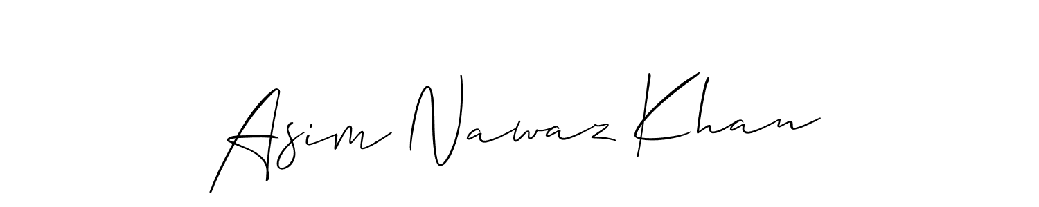 Asim Nawaz Khan stylish signature style. Best Handwritten Sign (Allison_Script) for my name. Handwritten Signature Collection Ideas for my name Asim Nawaz Khan. Asim Nawaz Khan signature style 2 images and pictures png