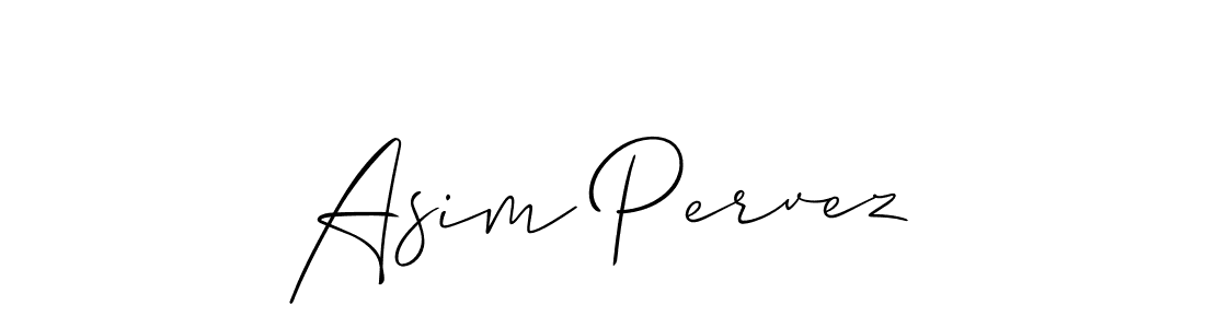 Asim Pervez stylish signature style. Best Handwritten Sign (Allison_Script) for my name. Handwritten Signature Collection Ideas for my name Asim Pervez. Asim Pervez signature style 2 images and pictures png