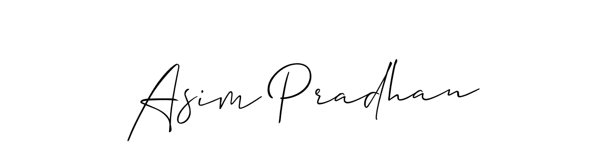 You should practise on your own different ways (Allison_Script) to write your name (Asim Pradhan) in signature. don't let someone else do it for you. Asim Pradhan signature style 2 images and pictures png