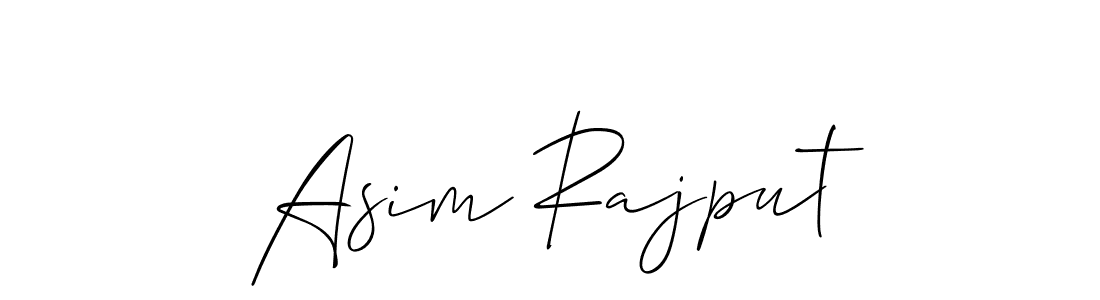 Also we have Asim Rajput name is the best signature style. Create professional handwritten signature collection using Allison_Script autograph style. Asim Rajput signature style 2 images and pictures png