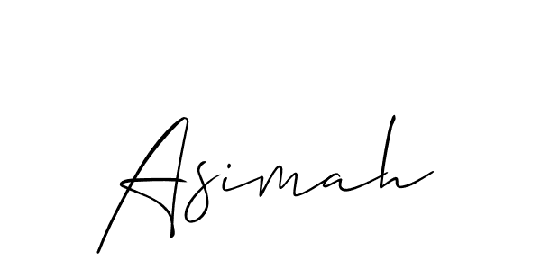 Make a short Asimah signature style. Manage your documents anywhere anytime using Allison_Script. Create and add eSignatures, submit forms, share and send files easily. Asimah signature style 2 images and pictures png
