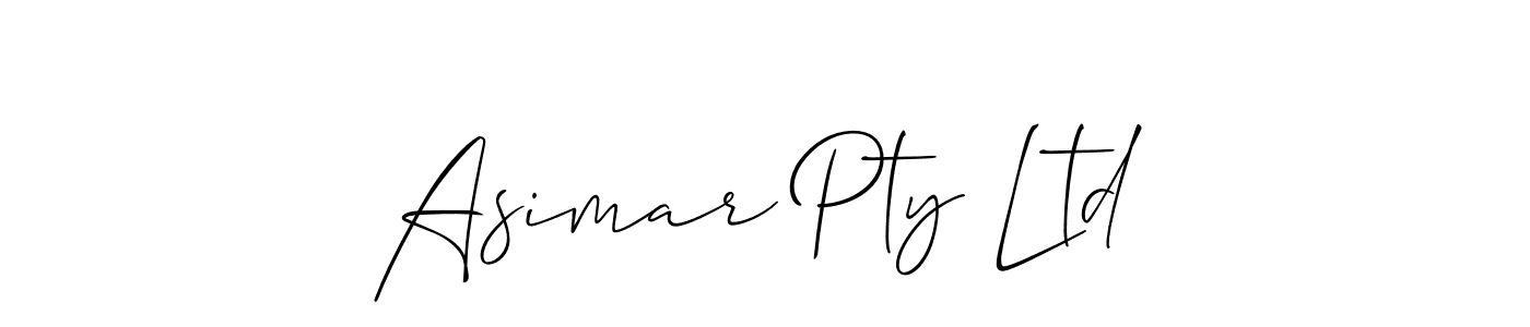 Asimar Pty Ltd stylish signature style. Best Handwritten Sign (Allison_Script) for my name. Handwritten Signature Collection Ideas for my name Asimar Pty Ltd. Asimar Pty Ltd signature style 2 images and pictures png