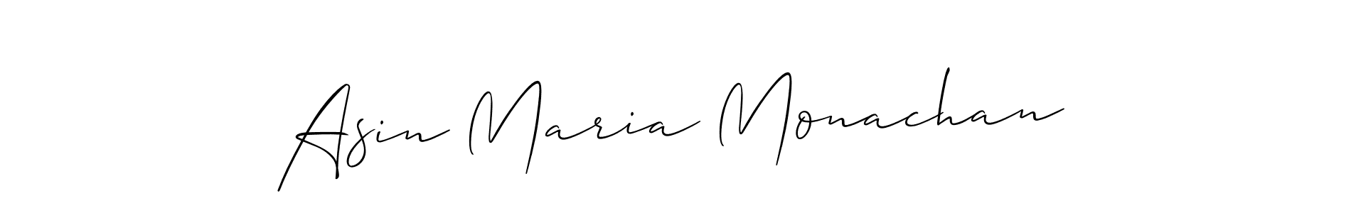 Create a beautiful signature design for name Asin Maria Monachan. With this signature (Allison_Script) fonts, you can make a handwritten signature for free. Asin Maria Monachan signature style 2 images and pictures png