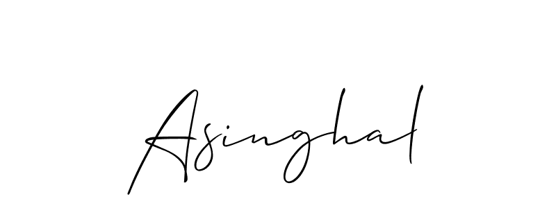 Once you've used our free online signature maker to create your best signature Allison_Script style, it's time to enjoy all of the benefits that Asinghal name signing documents. Asinghal signature style 2 images and pictures png