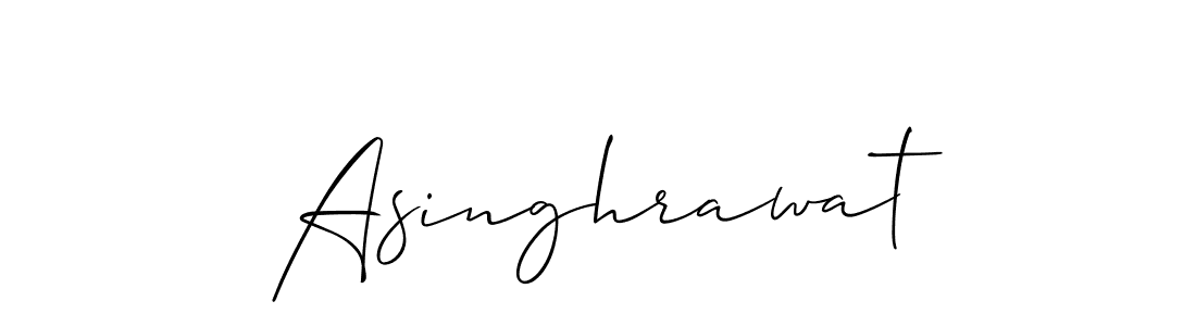 Make a beautiful signature design for name Asinghrawat. With this signature (Allison_Script) style, you can create a handwritten signature for free. Asinghrawat signature style 2 images and pictures png