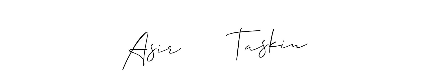 Similarly Allison_Script is the best handwritten signature design. Signature creator online .You can use it as an online autograph creator for name Asir       Taskin. Asir       Taskin signature style 2 images and pictures png