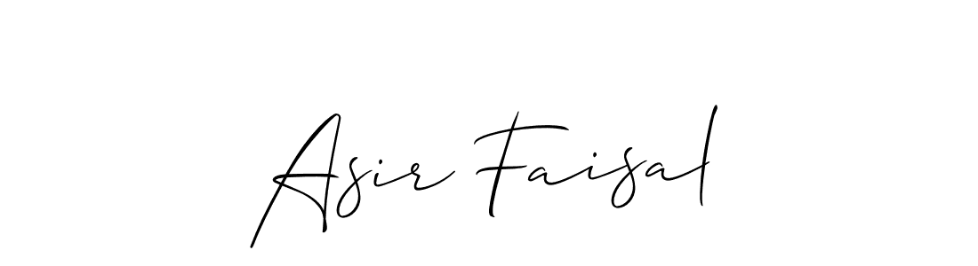 Design your own signature with our free online signature maker. With this signature software, you can create a handwritten (Allison_Script) signature for name Asir Faisal. Asir Faisal signature style 2 images and pictures png