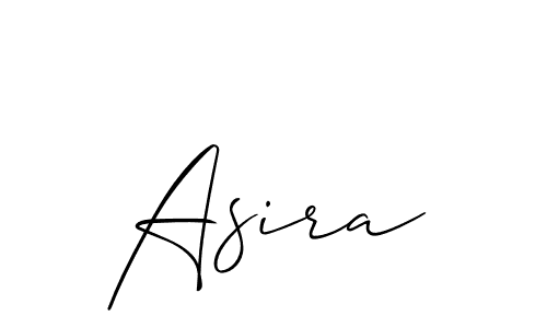 Make a beautiful signature design for name Asira. With this signature (Allison_Script) style, you can create a handwritten signature for free. Asira signature style 2 images and pictures png