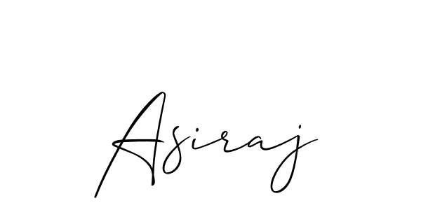 if you are searching for the best signature style for your name Asiraj. so please give up your signature search. here we have designed multiple signature styles  using Allison_Script. Asiraj signature style 2 images and pictures png