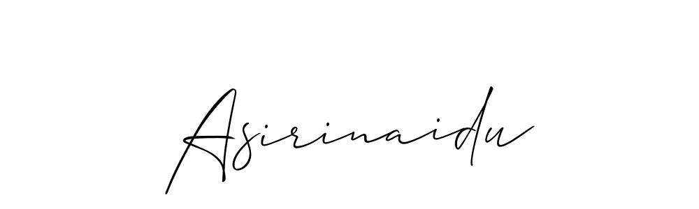 How to make Asirinaidu name signature. Use Allison_Script style for creating short signs online. This is the latest handwritten sign. Asirinaidu signature style 2 images and pictures png