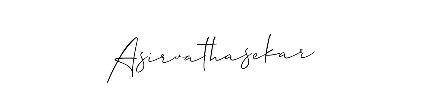 Asirvathasekar stylish signature style. Best Handwritten Sign (Allison_Script) for my name. Handwritten Signature Collection Ideas for my name Asirvathasekar. Asirvathasekar signature style 2 images and pictures png