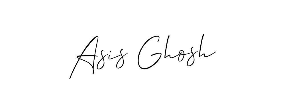 Allison_Script is a professional signature style that is perfect for those who want to add a touch of class to their signature. It is also a great choice for those who want to make their signature more unique. Get Asis Ghosh name to fancy signature for free. Asis Ghosh signature style 2 images and pictures png