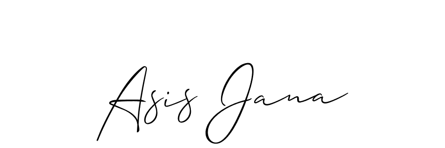 Also we have Asis Jana name is the best signature style. Create professional handwritten signature collection using Allison_Script autograph style. Asis Jana signature style 2 images and pictures png